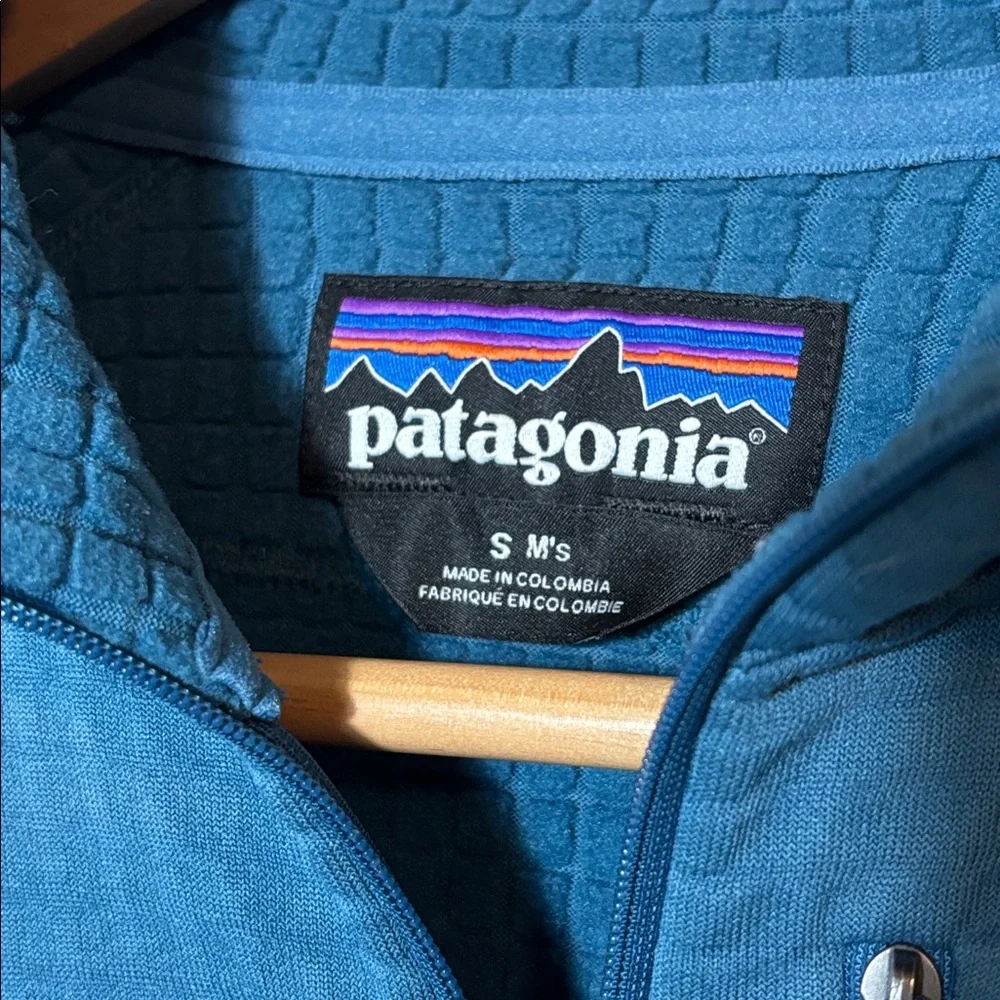 Patagonia Turquoise R1 Pullover Fleece Half Zip Size Small | gorpcore | outdoor - Picture 2 of 7